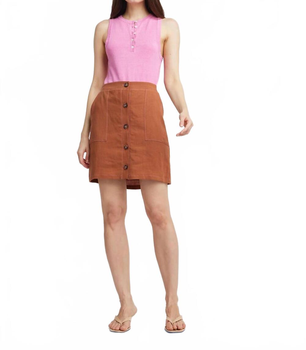 NEW SELF CONTRAST claire henley tank in flamingo
